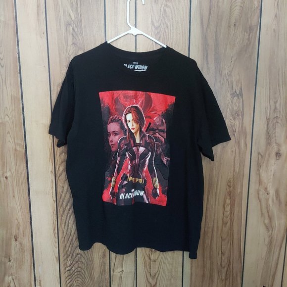 XL Extra Large Marvel Black Widow Graphic T-Shirt - Picture 1 of 3